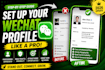 guide you to professionally set up your wechat profile