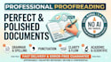 professionally proofread and edit your english documents