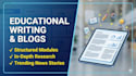 write educational articles and blogs