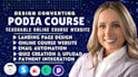 build podia website,online course website,teachable course,podia online comunity