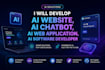 develop ai website, ai chatbot, ai web application, ai software developer