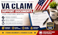 write clear summaries of medical records for VA claim support documents