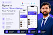 convert figma to flutter or react native for a pixel perfect UI