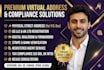 provide a professional virtual business address and llc compliance setup