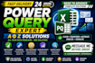do excel power query data cleaning,automation,and dashboards