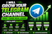 grow your telegram channel with real active users