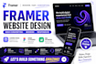 design modern framer website develop high converting framer landing page SEO