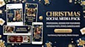 create christmas holiday marketing graphics social media ads sale banners flyer