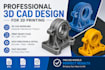 design industrial 3d cad models for 3d printing stl step files