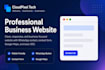 create a professional business website with whatsapp contact