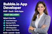 build your bubble io app mvp saas web app automation system and no code website
