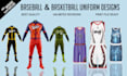 do custom baseball basketball sublimation jersey design