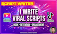 viral youtube and tiktok scripts with high retention hooks