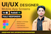 do UI UX figma design fully responsive whith auto layout mastery