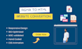 figma to html css javascript website design and development