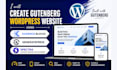 create gutenberg wordpress website using kadence block, generatepress, spectra
