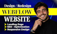 design, redesign webflow website, develop webflow, webflow expert