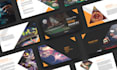 create modern pitch deck and presentation