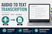 transcribir audio a texto en español