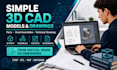 create simple cad models and technical drawings