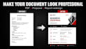 redesign your proposal, PDF or report into a clean professional layout
