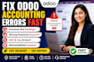 fix odoo accounting posting errors invoice financial report broke system setup