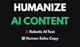 humanize ai generated content into persuasive copy