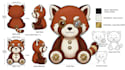 design custom plush reference sheet, plushie tech pack