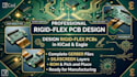 design rigid flex pcb in kicad eagle with silkscreen and gerber files