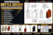 create luxury stainless steel bottle production cad design technical drawing
