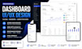 design dashboard ui, webapp ui ux design, admin dashboard or responsive website