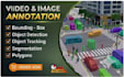 do data annotation, polygon segmentation and bounding boxs