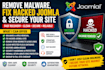 remove malware, fix hacked joomla website and secure your site