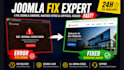 fix joomla errors, hacked site, white screen and critical issues fast