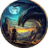awesome rpg fantasy or sci fi logo