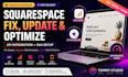 fix and update squarespace website with API and ga4