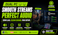 setup dual PC streaming with obs for zero lag audio streamers