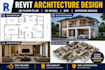 create revit architecture 2d plan, 3d modeling and bim design fast
