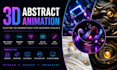 create 3d abstract animation loop for branding ads and visuals
