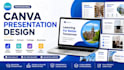 design canva education presentation, school PPT slides