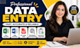 do data entry and copy paste tasks