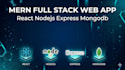 develop mern stack web app with react nodejs and mongodb