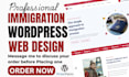 design converting immigration website visa agents website consultancy website