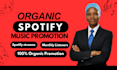 increase your spotify streams, spotify monthly listeners, spotify charts