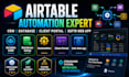 do airtable automation crm, airtable database, client portal, softr webapp