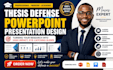 design thesis defense presentation powerpoint with clean academic slides