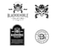 make unique coffee, skull and cowboy style logo