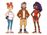 do custom cartoon illustration