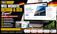 create germany wix website design, redesign wix website, german wix website SEO