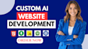 develop ai website, ai chatbot, ai web application, ai website development